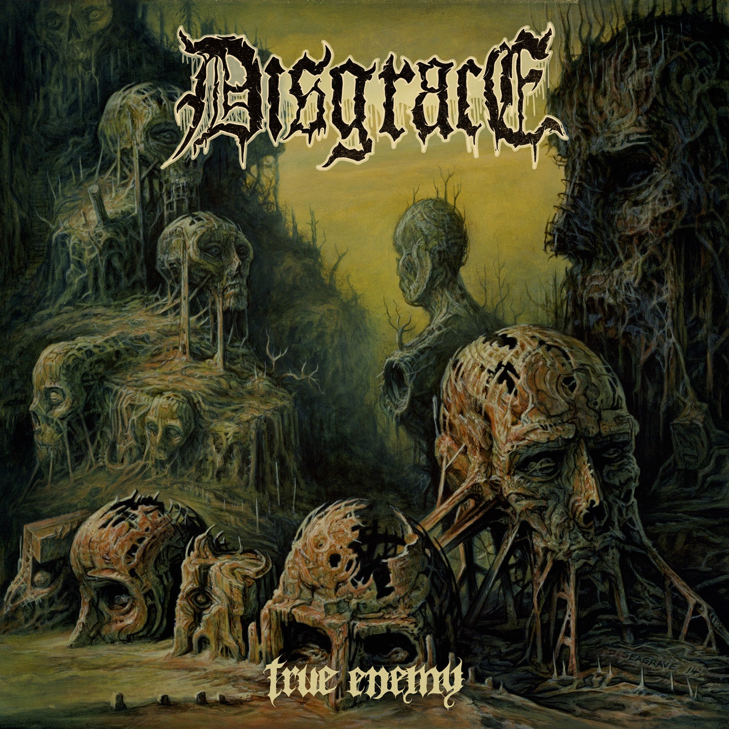 closed-casket-activities-disgrace-true-enemy-vinyle-lp-gold image 1