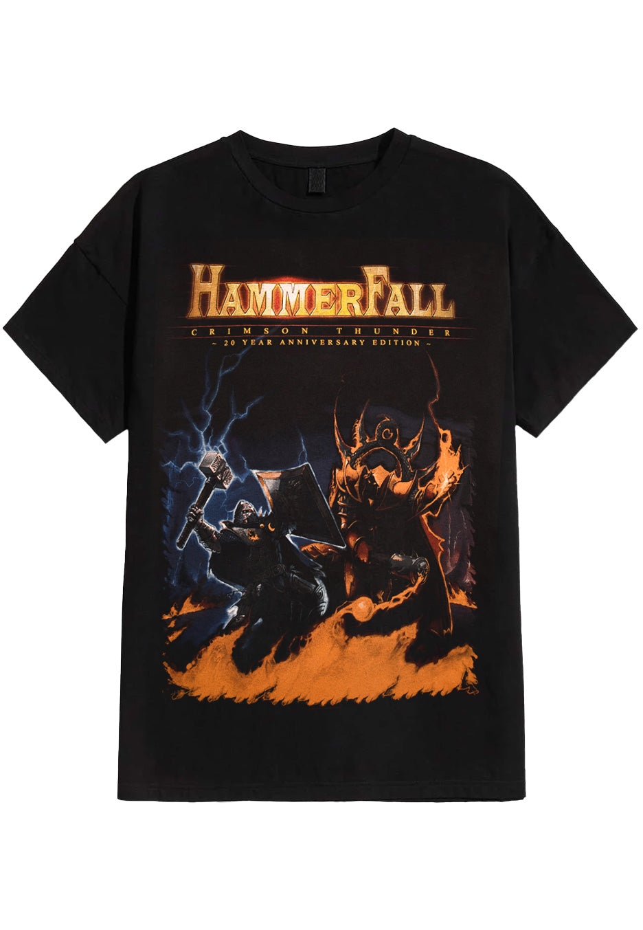 hammerfall-crimson-thunder-20th-anniversary-t-shirt-noir image 1