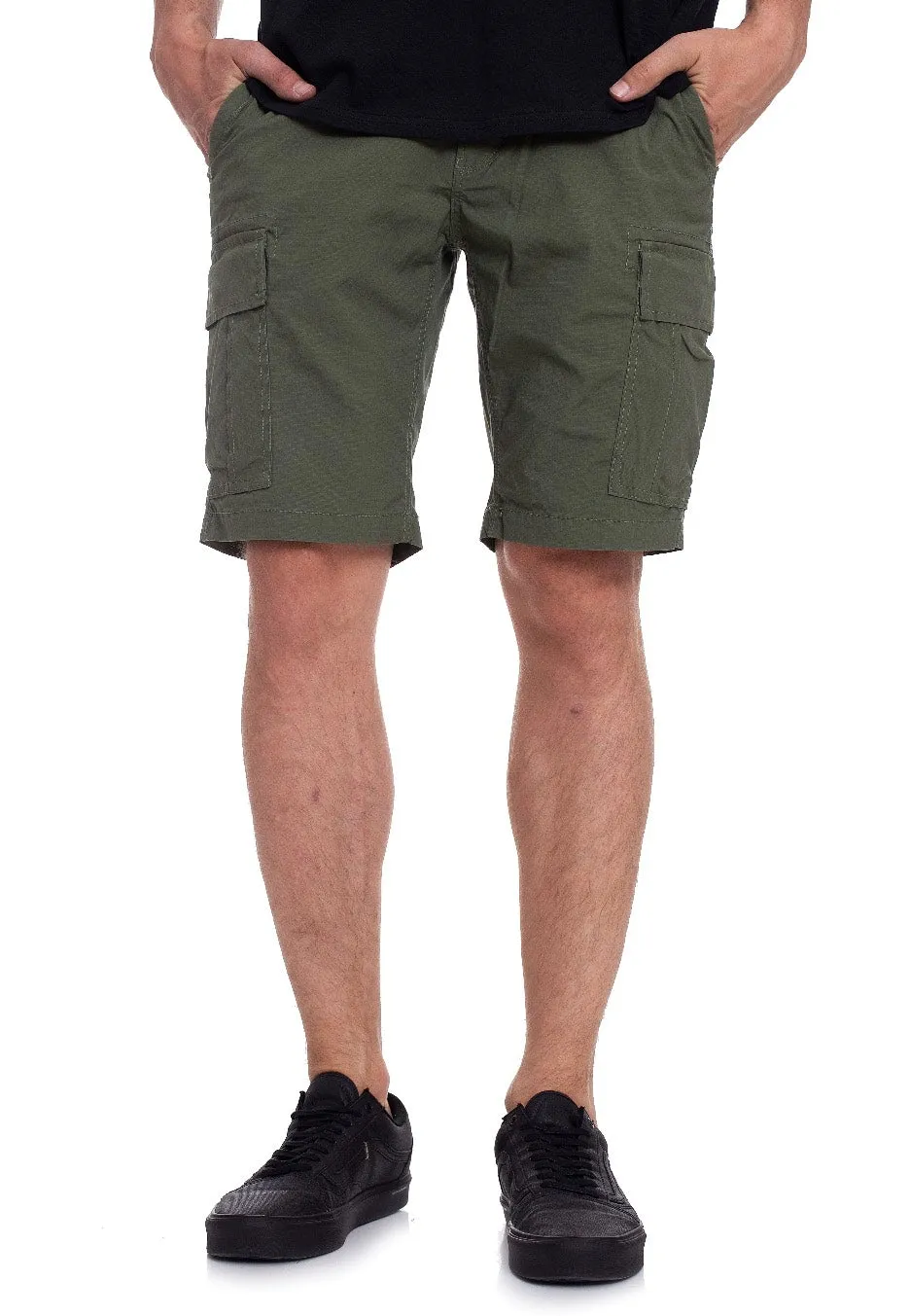 vintage-industries-ryker-short-cargo-vert-olive-coton image 1