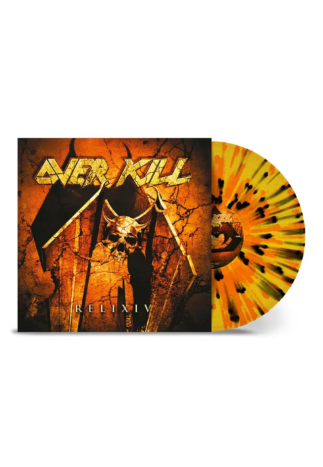 overkill-relixiv-vinyle-splatter-jaune-orange-noir-limit image 1