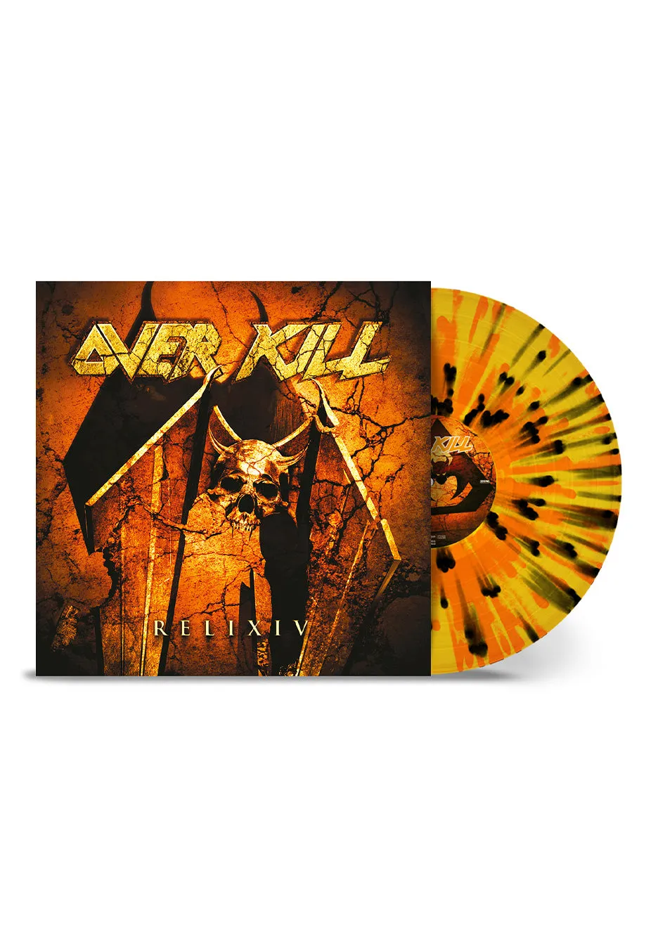 overkill-relixiv-vinyle-splatter-jaune-orange-noir-limit image 1