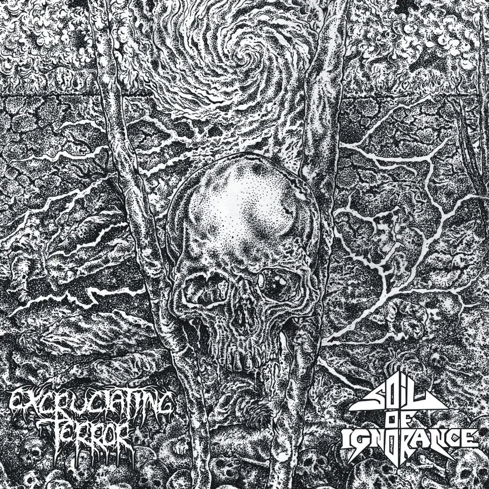 excruciating-terror-soil-of-ignorance-split-lp-grindcore image 1