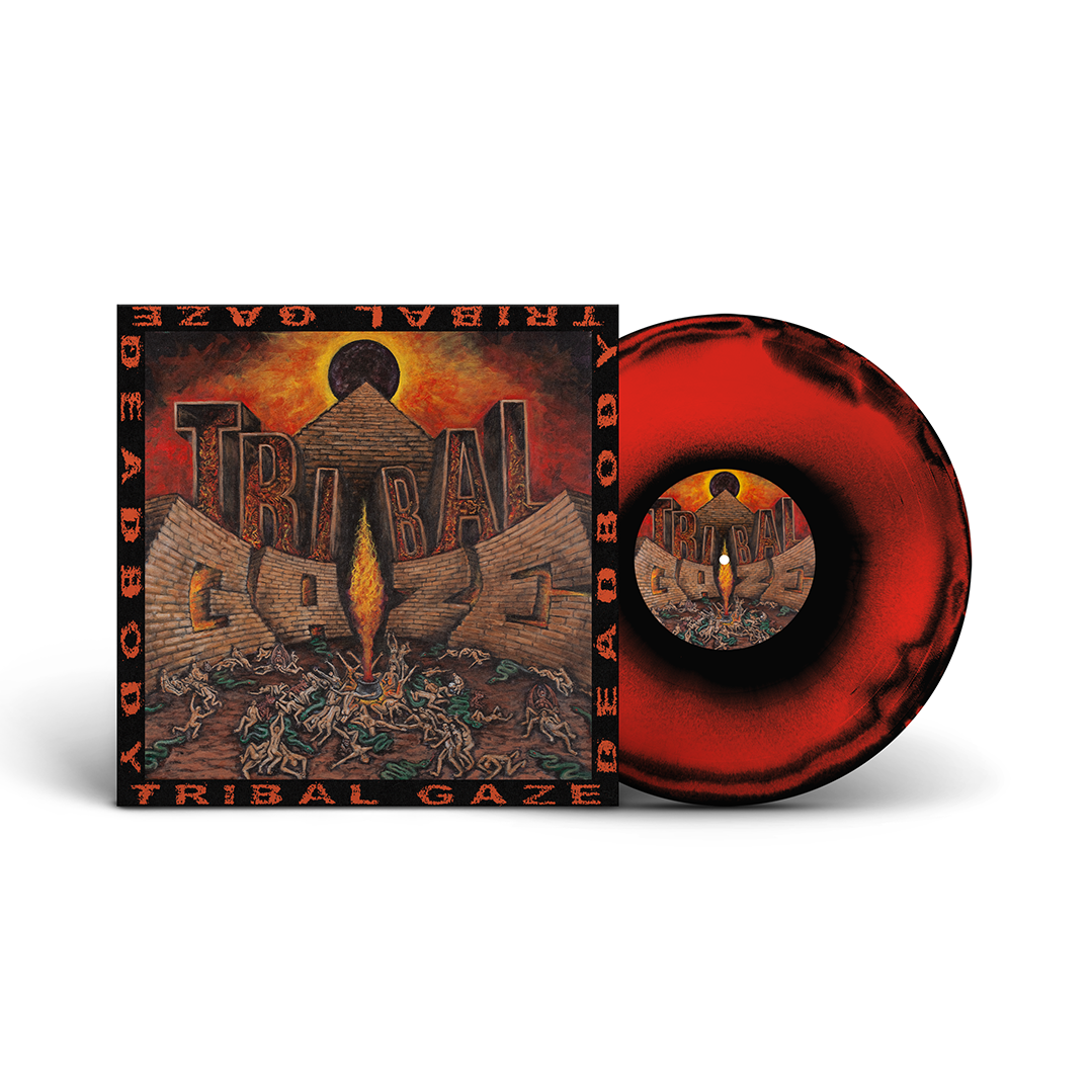 deadbody-tribal-gaze-split-vinyle-lp-red-black image 4