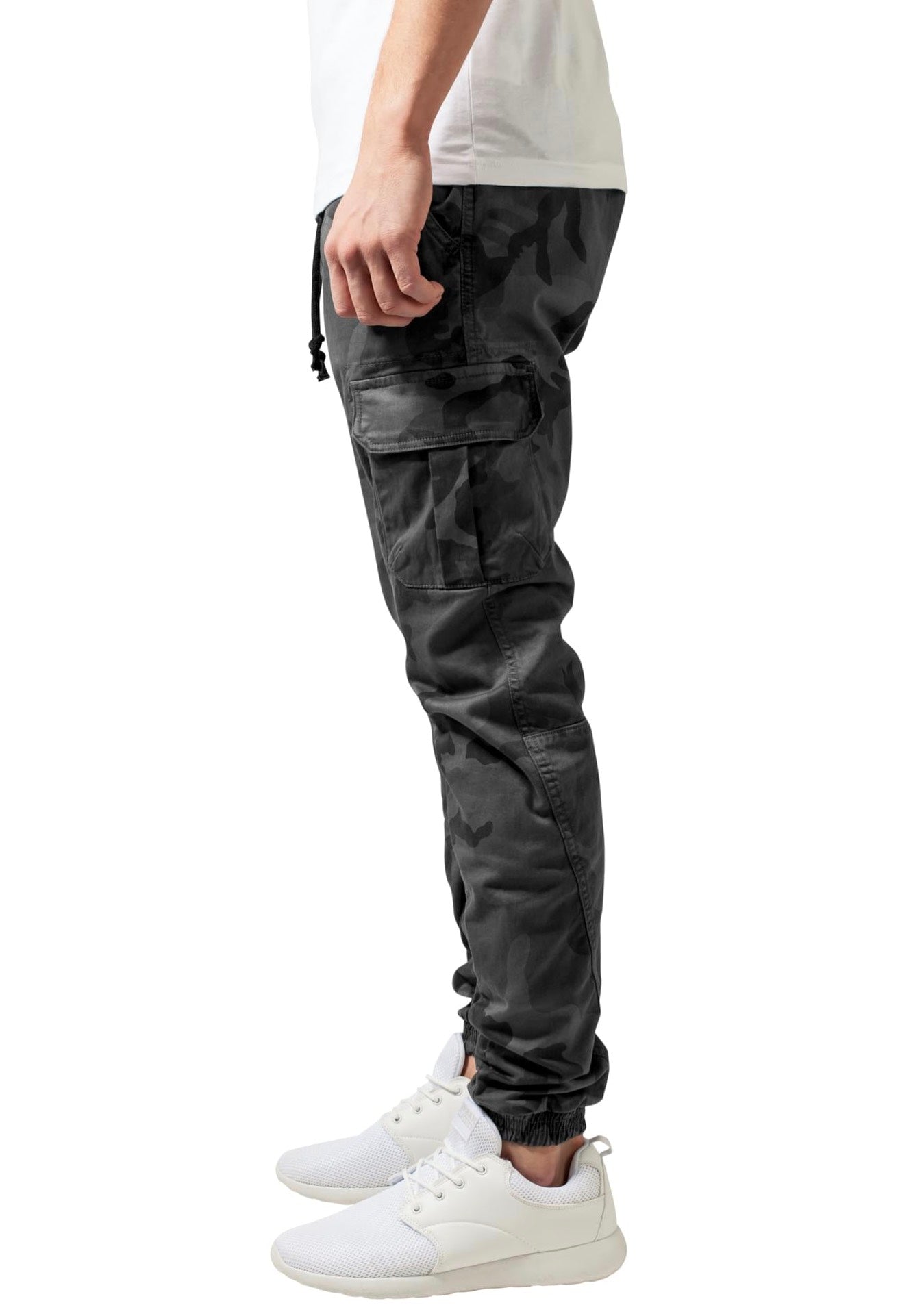 urban-classics-camo-cargo-pantalon-cargo-gris-camouflage-homme image 6