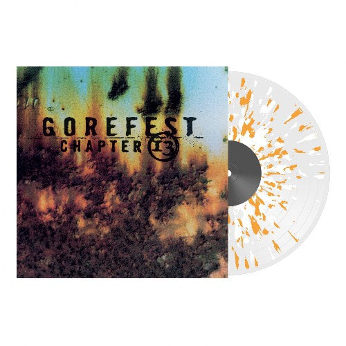 gorefest-chapter-13-vinyle-lp-clear-splatter-orange-blanc image 1