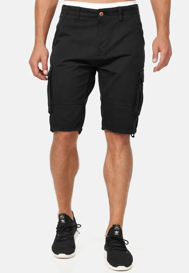 indicode-monroe-short-cargo-noir-homme-coton image 1