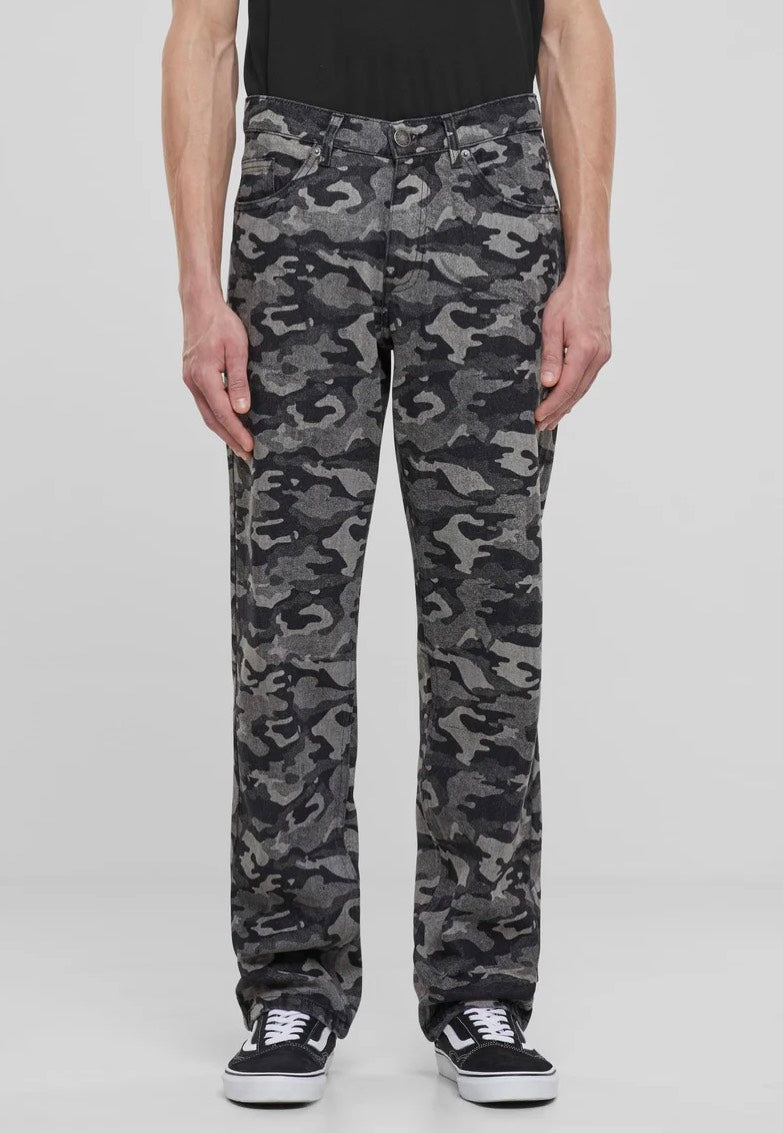 urban-classics-laser-blacklasercamo-jean-homme image 1