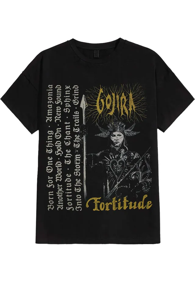 gojira-fortitude-tracklist-t-shirt-noir-homme image 1