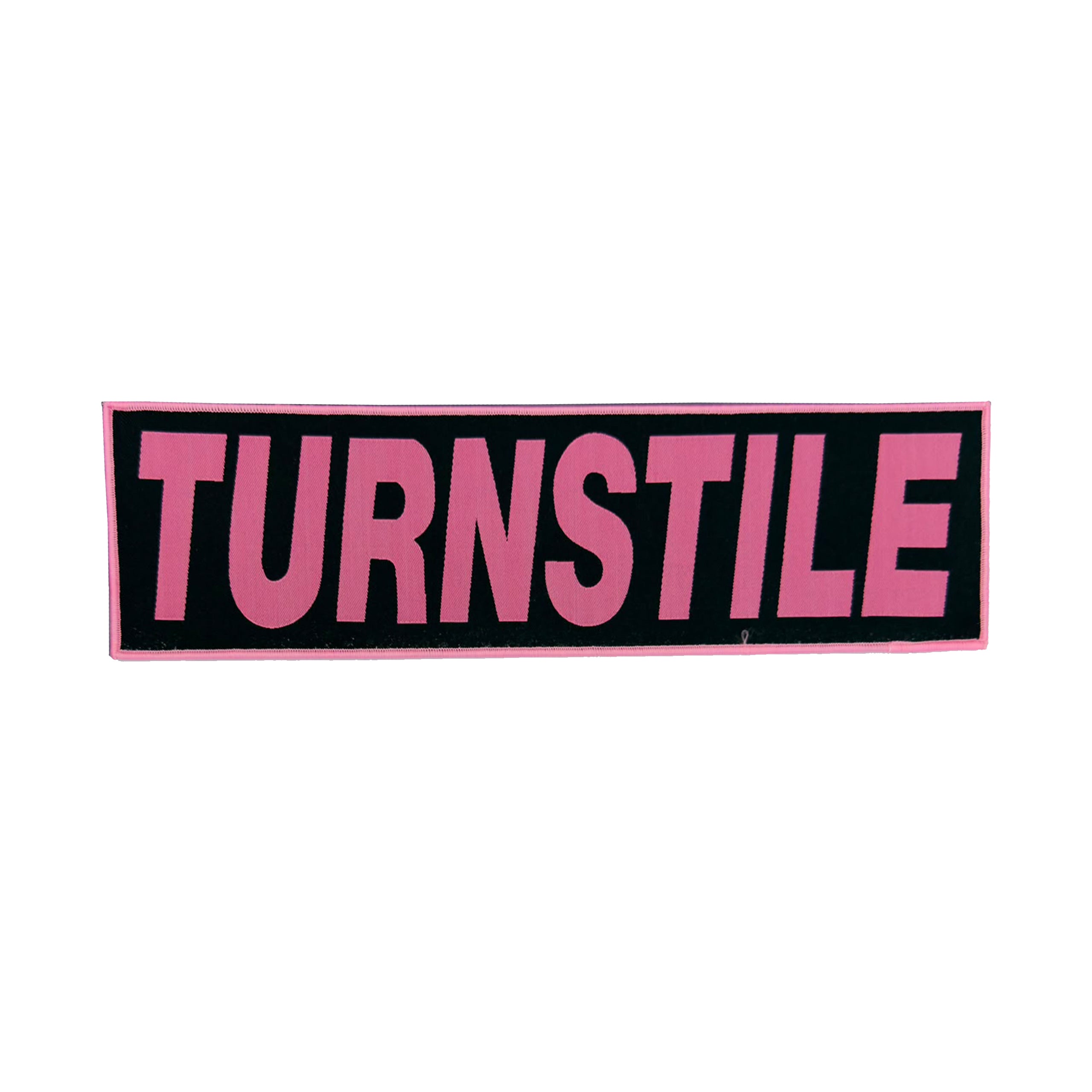 turnstile-logo-patch-tiss-oversized-bordure-noire-30-cm image 4