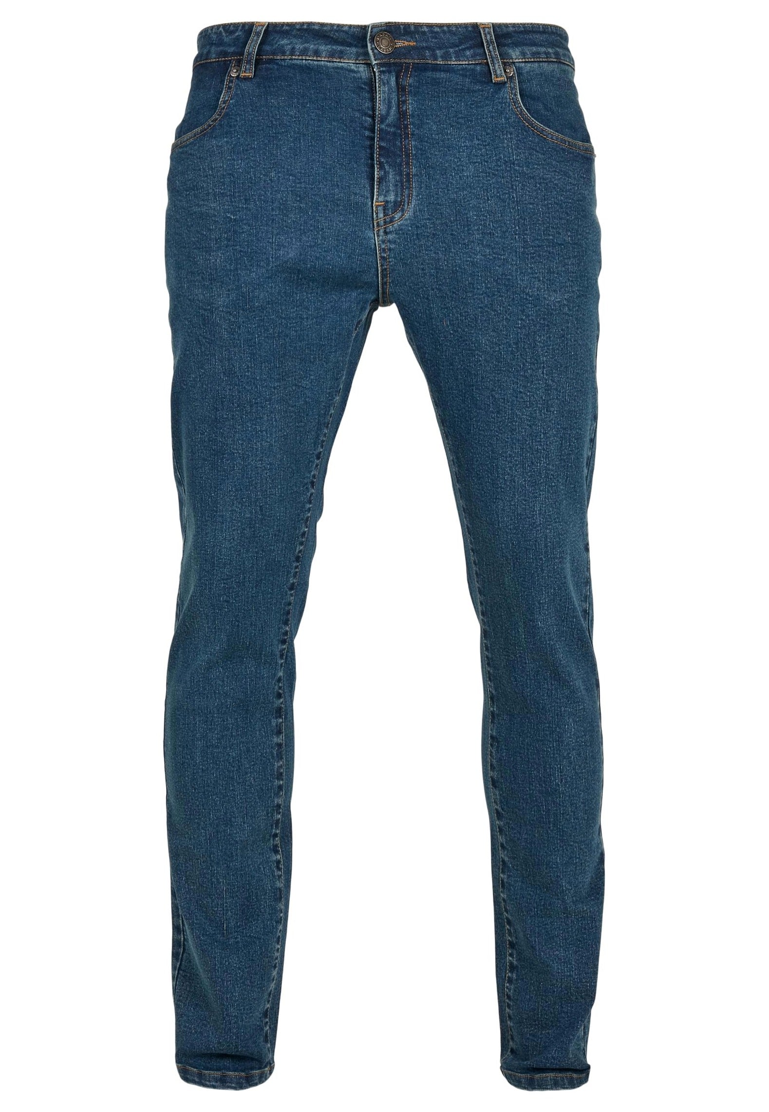 urban-classics-slim-fit-mid-indigo-washed-jeans-homme image 6