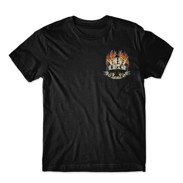 blackout-records-h2o-30-t-shirt-noir-anniversaire image 1