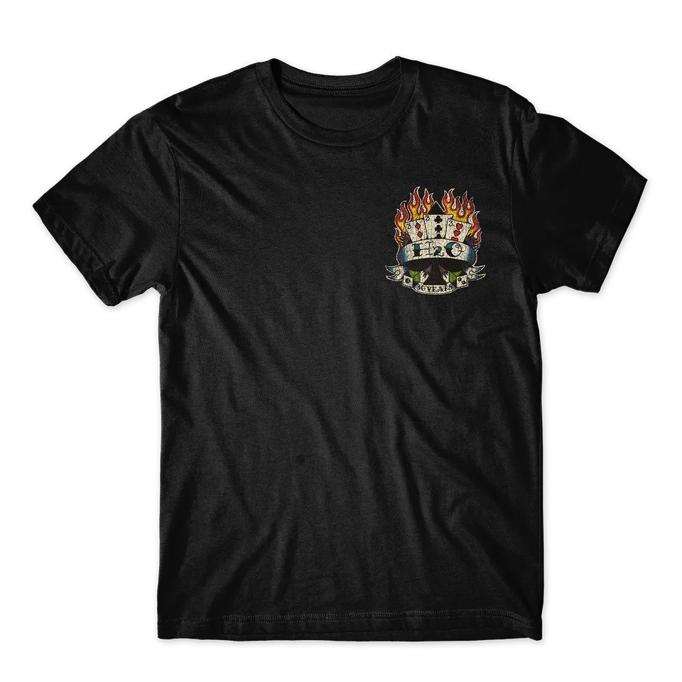 blackout-records-h2o-30-t-shirt-noir-anniversaire image 1