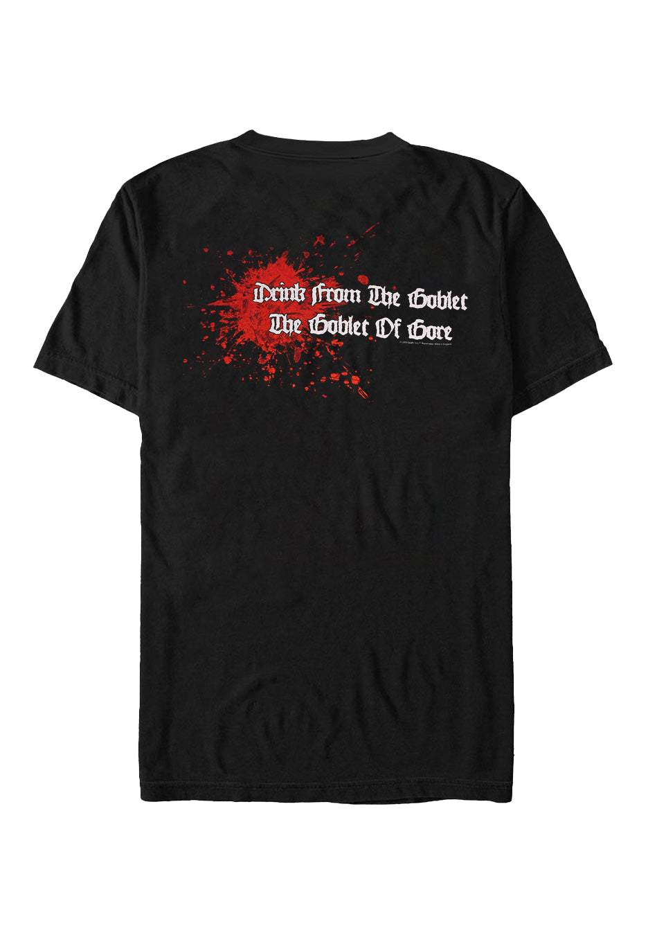 death-scream-bloody-gore-t-shirt-noir-homme-death-metal image 2