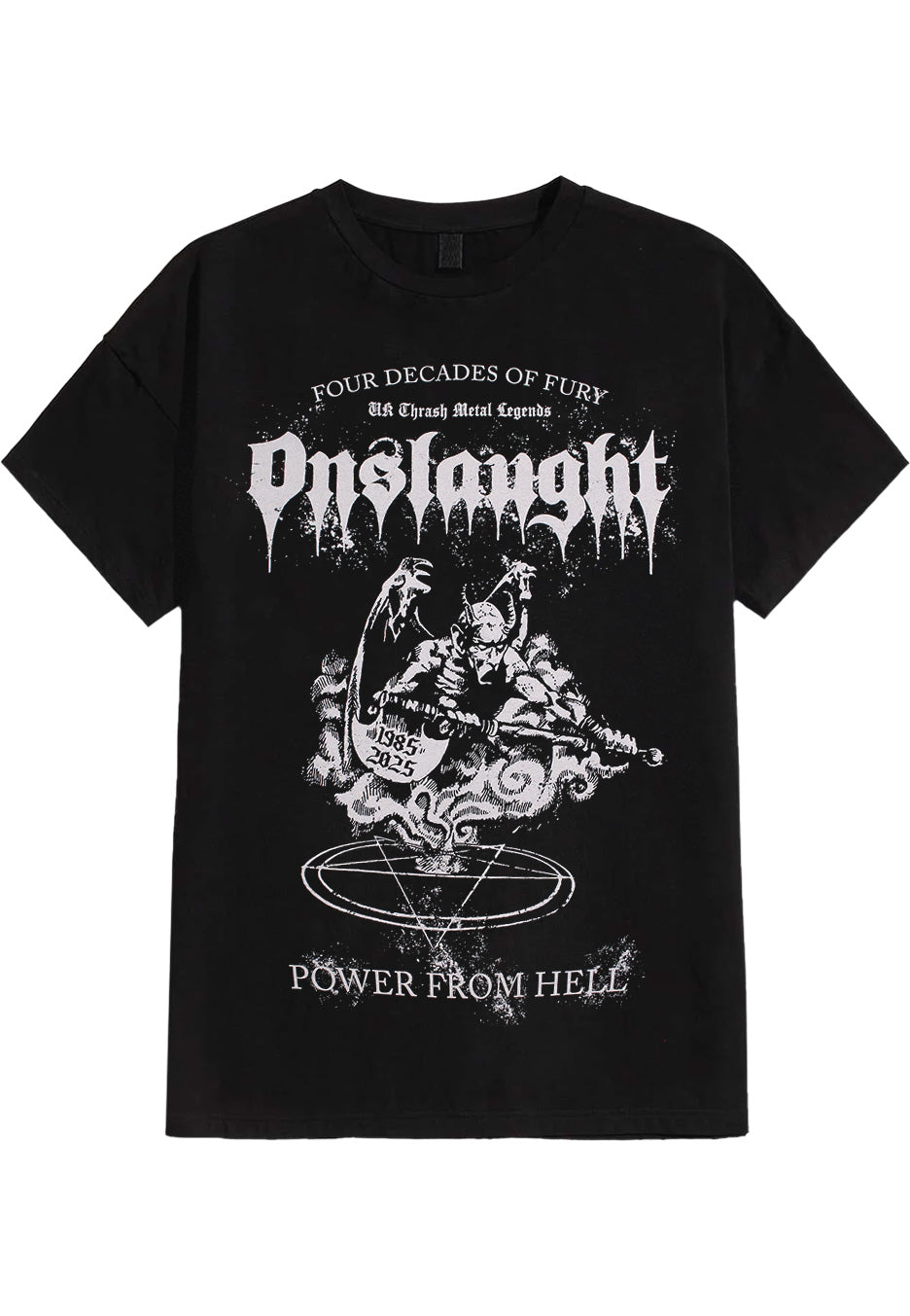 onslaught-power-from-hell-t-shirt-noir-homme-thrash image 1