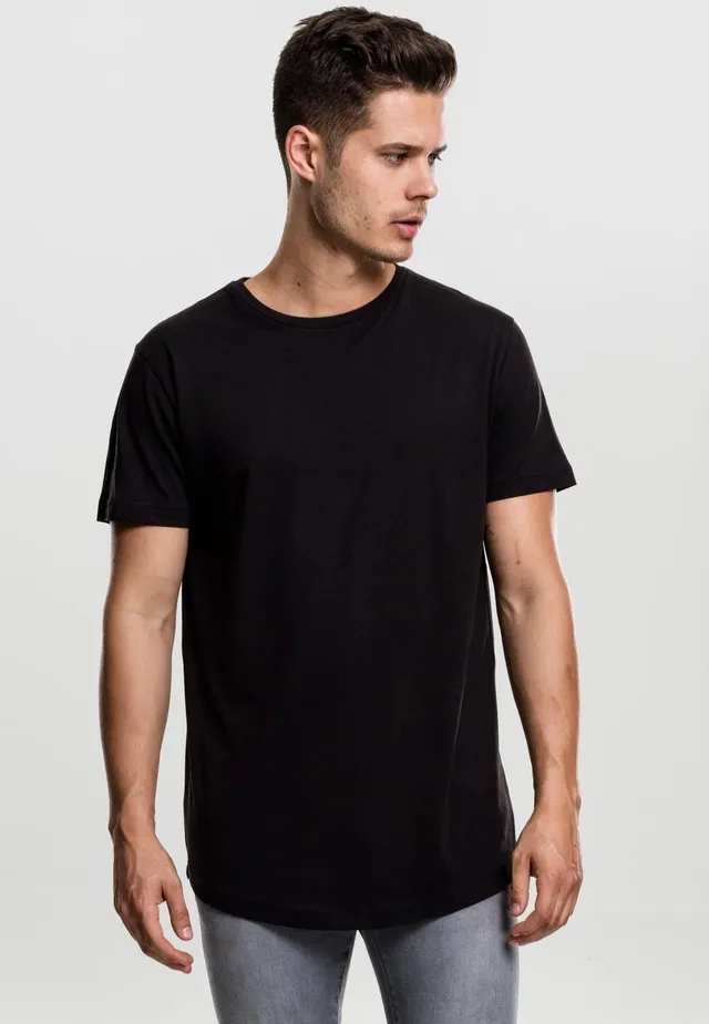urban-classics-shaped-long-t-shirt-noir-homme image 1