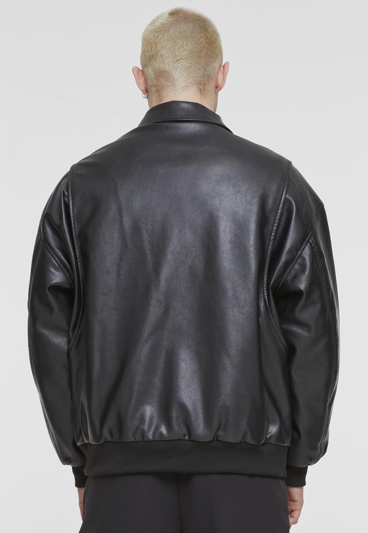 urban-classics-synthetic-leather-black-veste-simili-cuir-noir image 3
