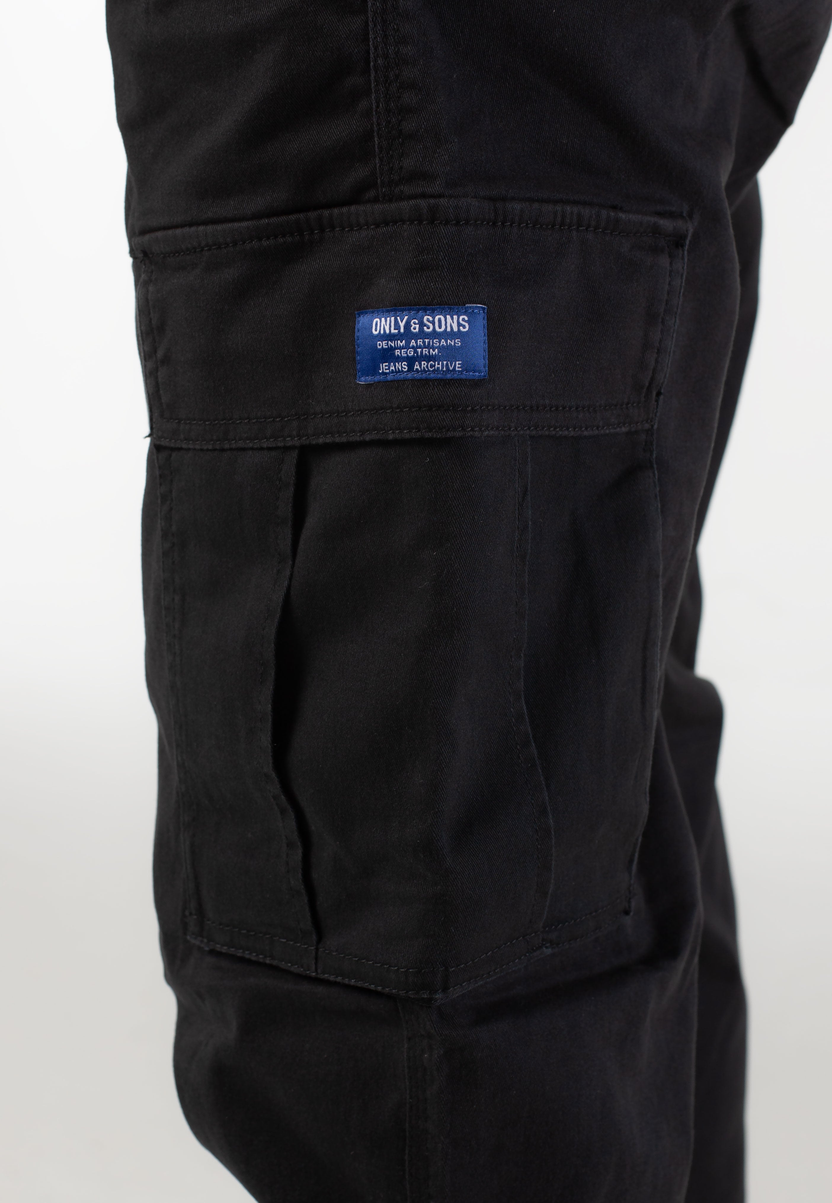 only-sons-wills-0341-tapered-pantalon-noir-jet-black image 4