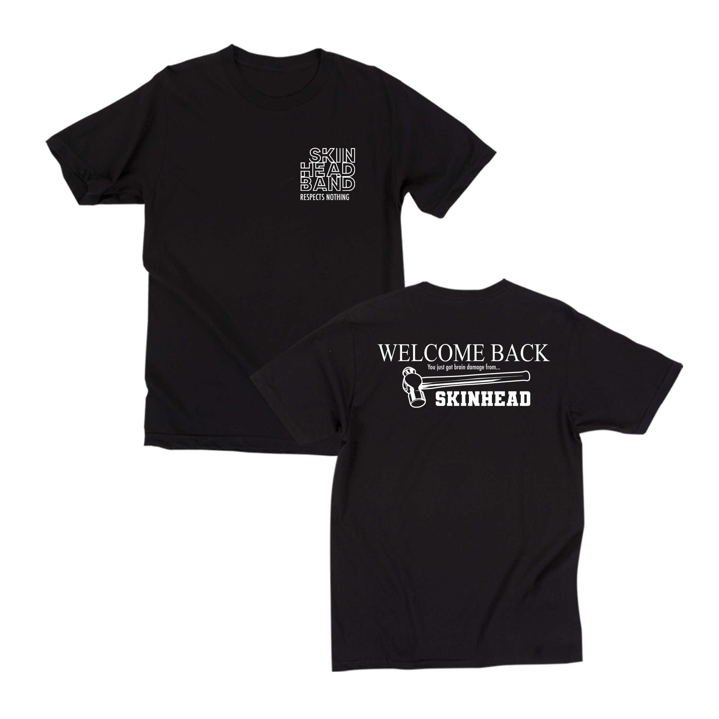 skinhead-hammer-t-shirt-noir-l-coton image 1