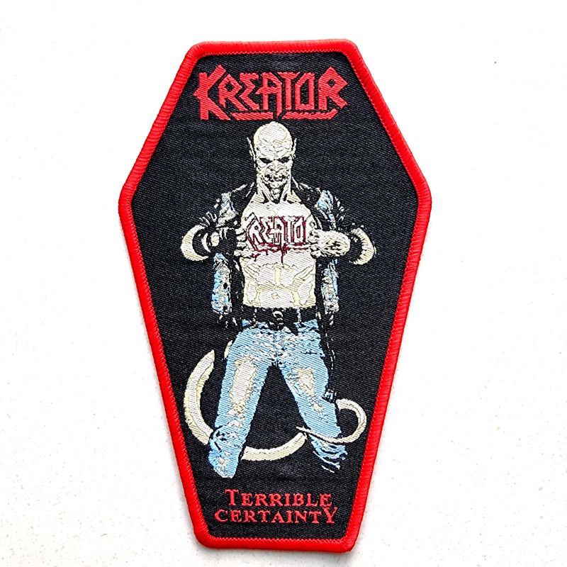 783punx-small-patch-kreator-terrible-certainty-patch-cercueil-rouge image 1