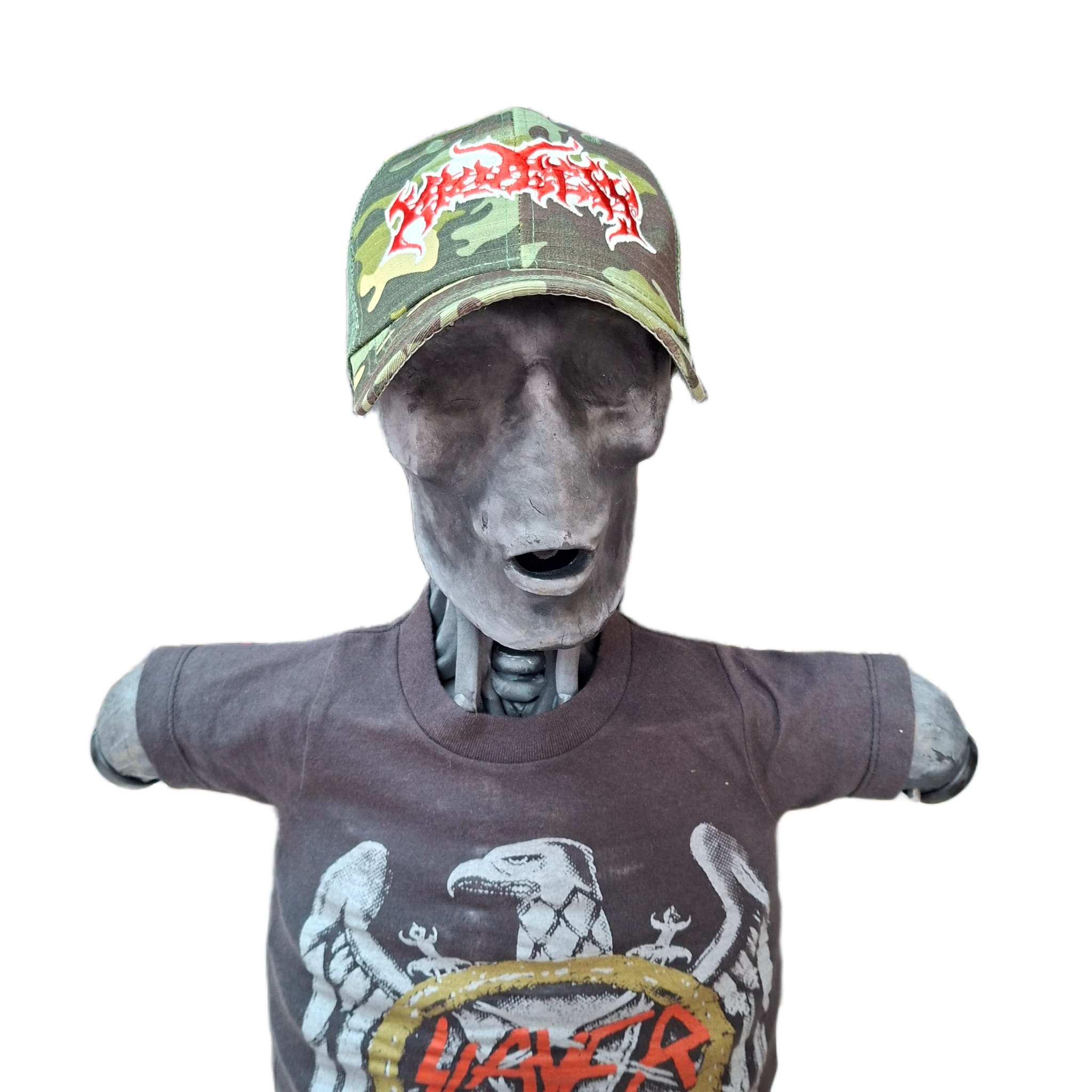 kruelty-logo-casquette-trucker-camo-vert-phosphorescent image 5