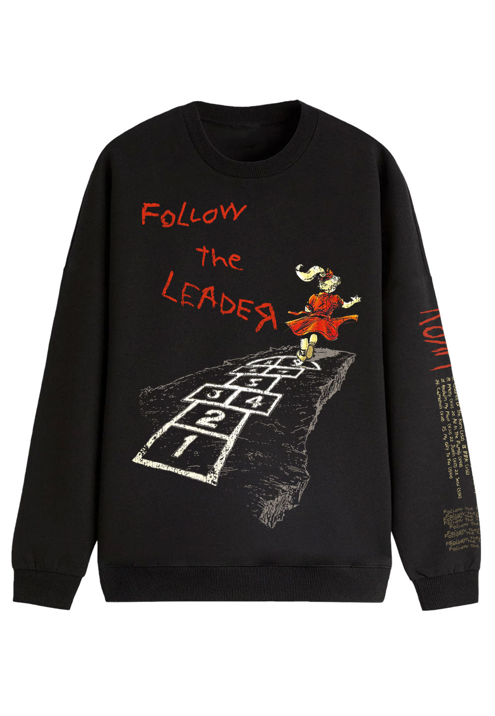 korn-follow-the-leader-sweatshirt-noir-homme-manches-longues image 1