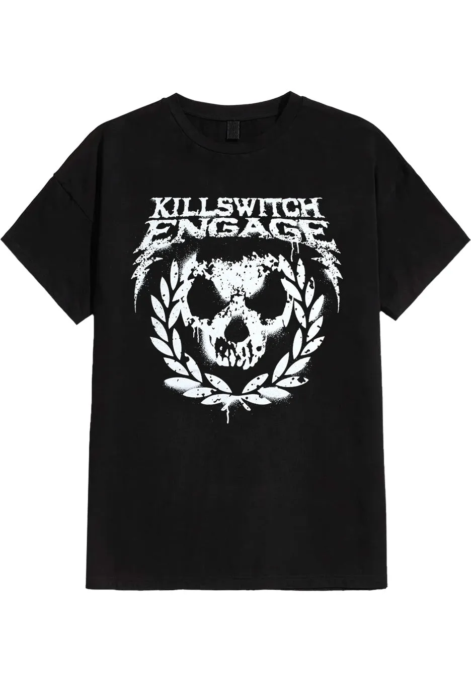 killswitch-engage-skull-spraypaint-t-shirt-noir-homme image 1