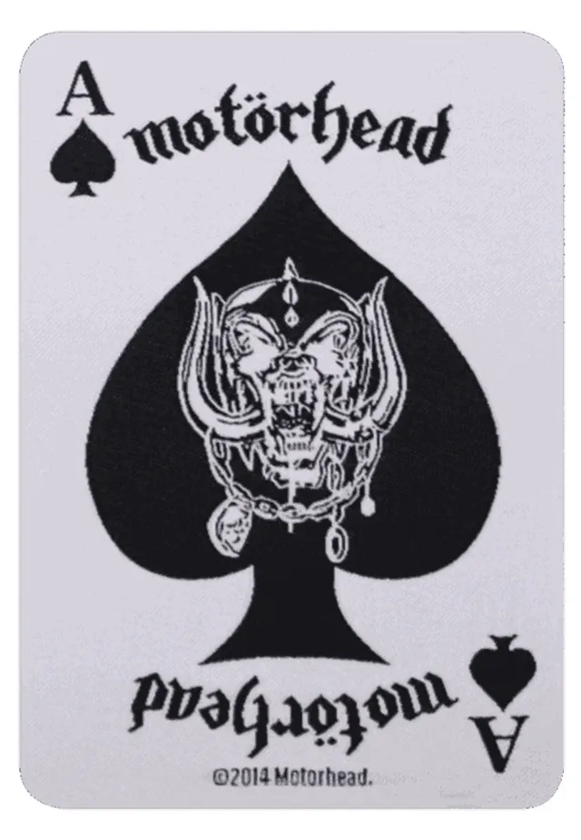mot-rhead-ace-of-spades-patch-carte-cusson-blanc image 1