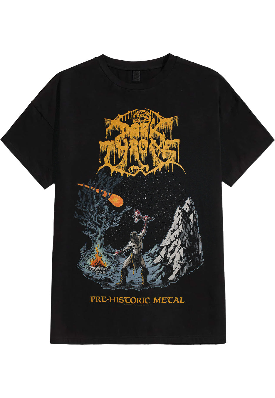 darkthrone-pre-historic-metal-alternate-t-shirt-noir-homme image 1