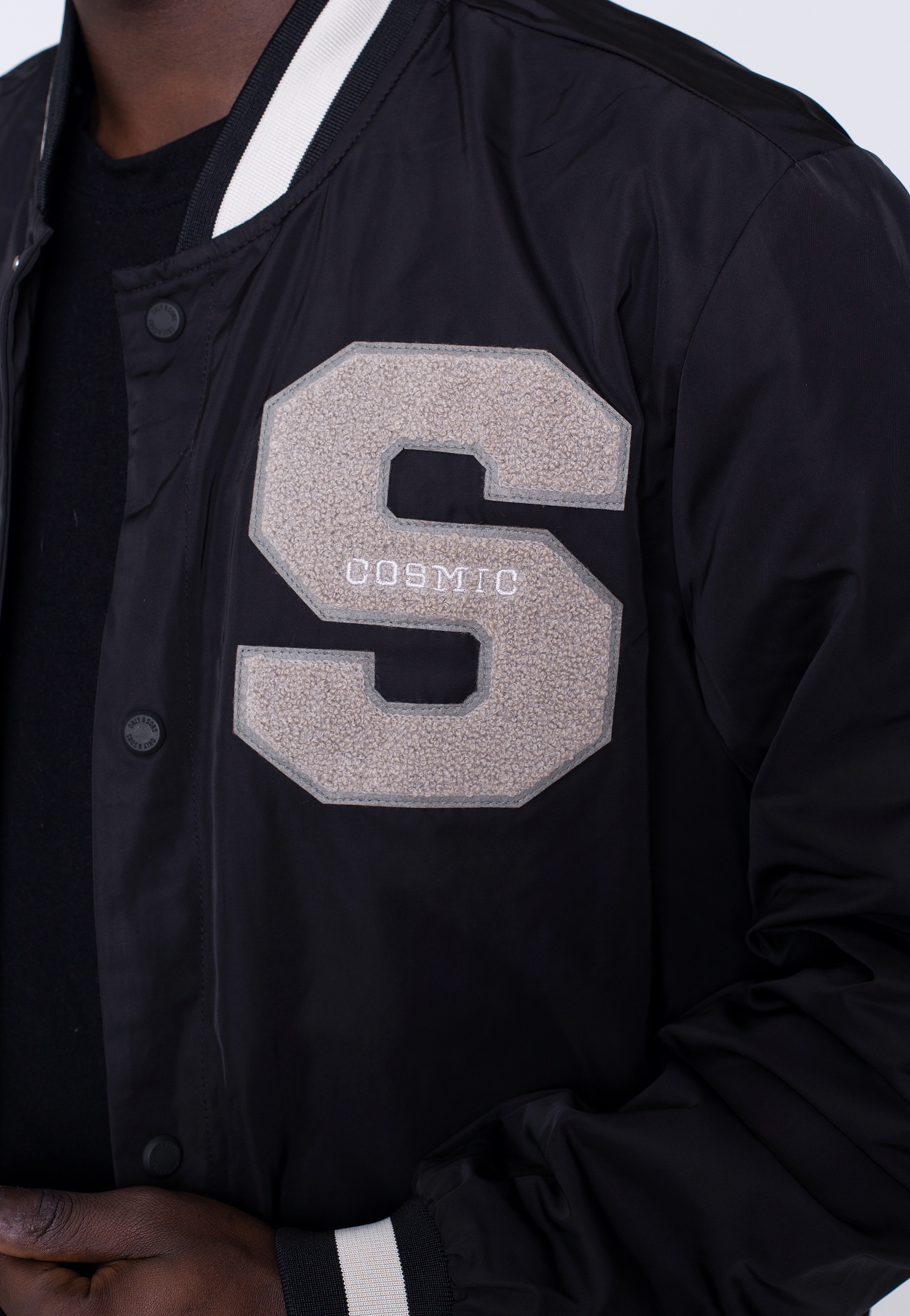 only-sons-ace-varsity-black-veste-bomber-noir image 3