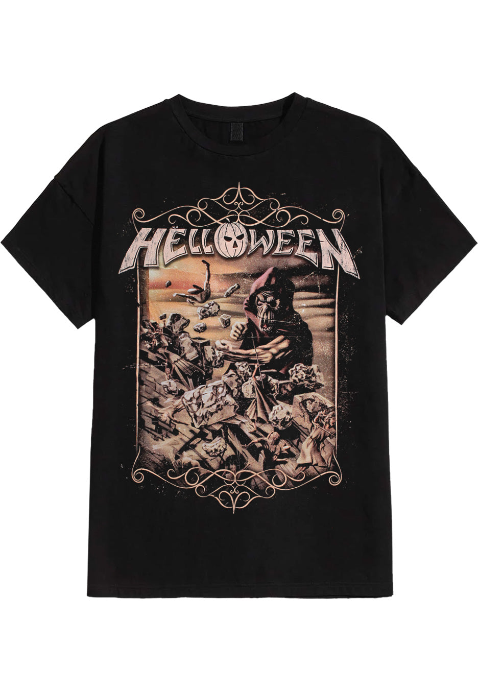 helloween-vintage-classics-jericho-t-shirt-noir-power-metal image 1