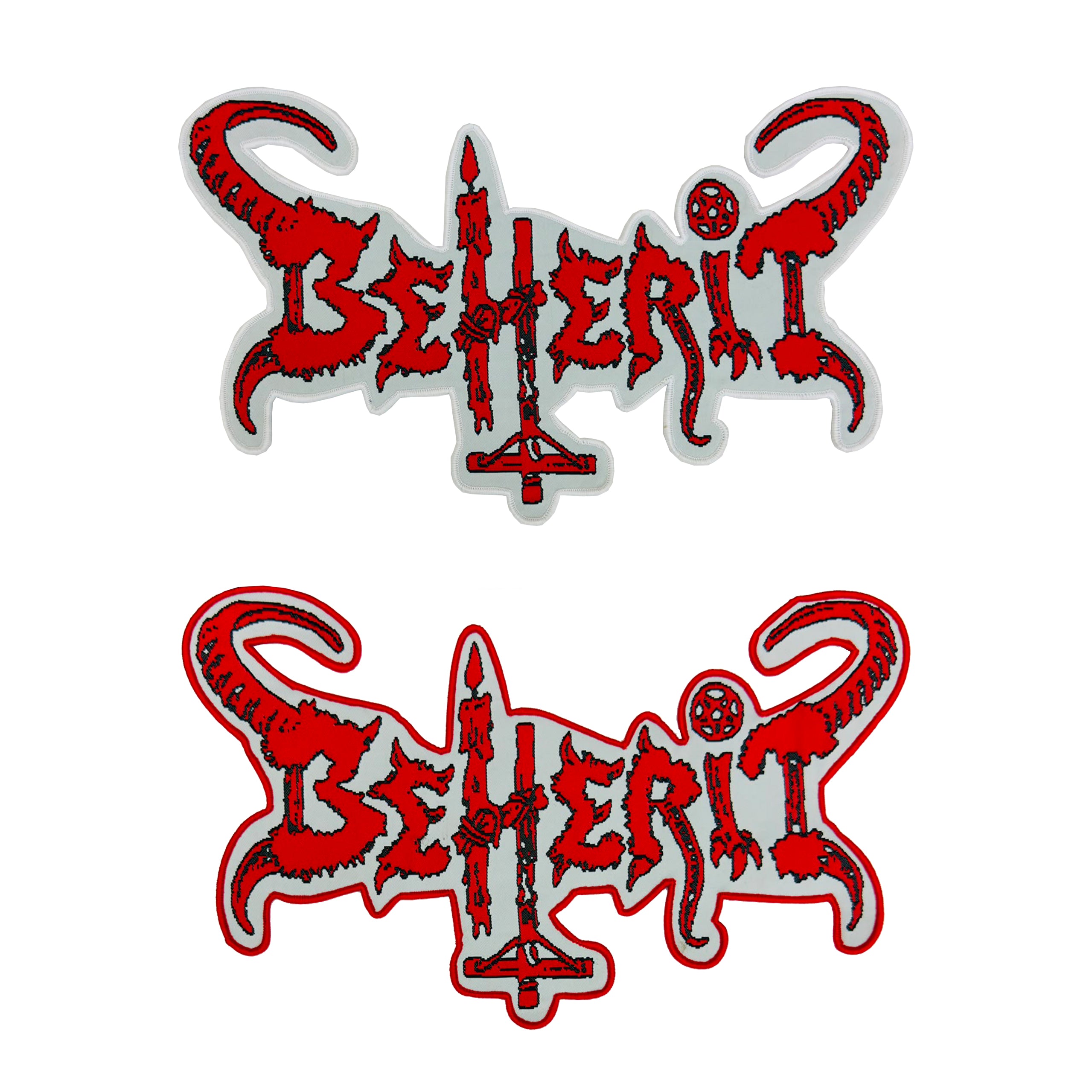 beherit-logo-patch-tiss-oversize-bordure-rouge image 1