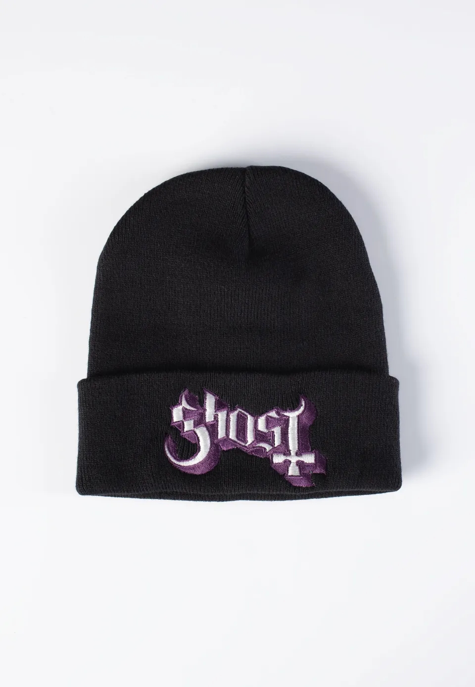 ghost-purple-logo-bonnet-beanie-noir-taille-unique image 1