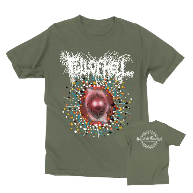 closed-casket-full-of-hell-gasping-dust-t-shirt-olive image 1