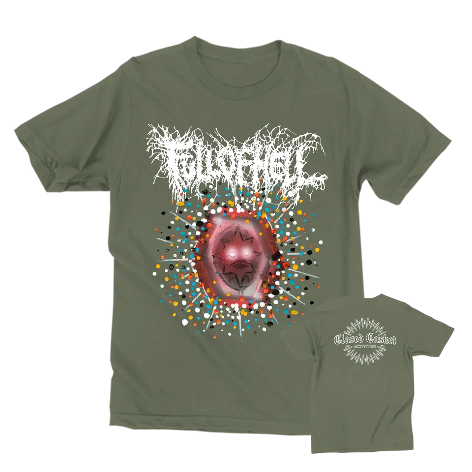 closed-casket-full-of-hell-gasping-dust-t-shirt-olive image 1
