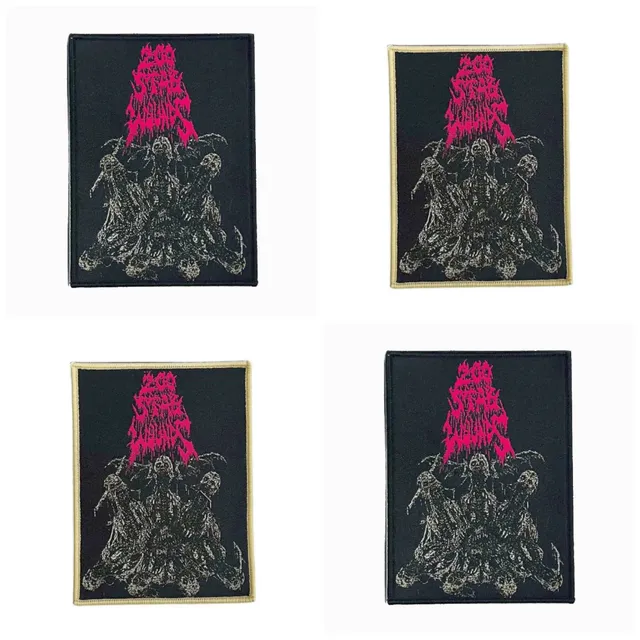 200-stab-wounds-wing-skulls-patch-tiss-bordure-noire image 1