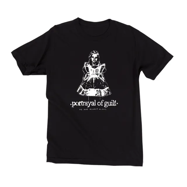 closed-casket-portrayal-of-guilt-alone-t-shirt-gildan image 1