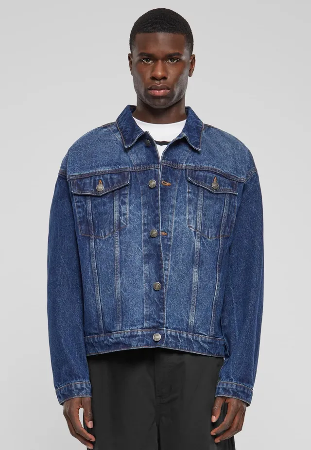 urban-classics-heavy-ounce-boxy-veste-jean-mid-blue-washed image 1