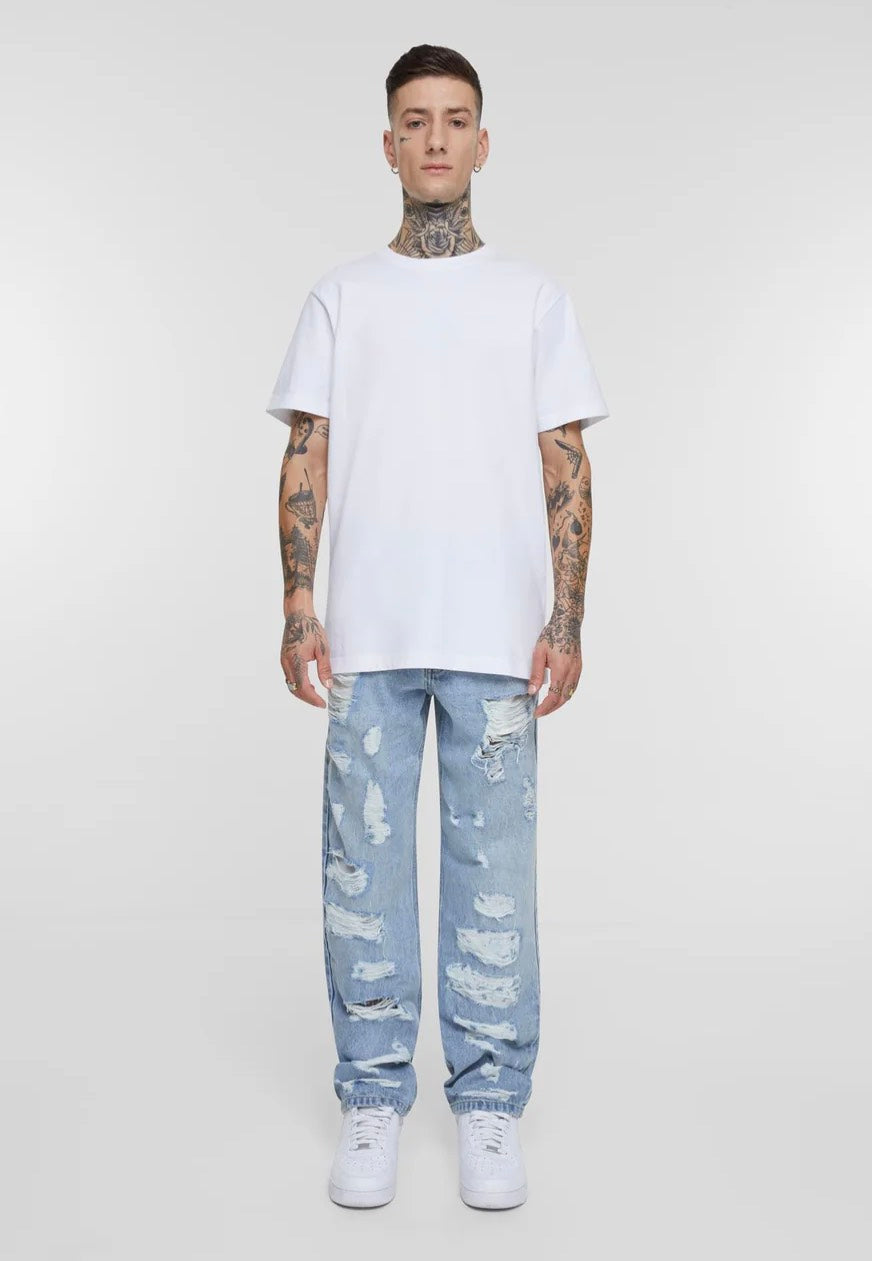 urban-classics-heavy-ounce-jean-straight-bleu-clair-destroy-w32 image 2