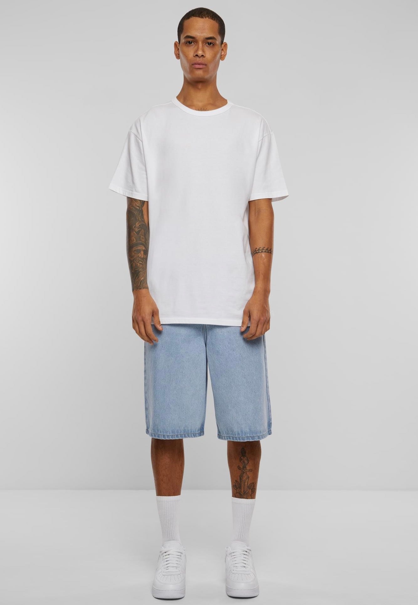 urban-classics-90-s-heavy-denim-short-jean-new-light-blue-washed-w32 image 5