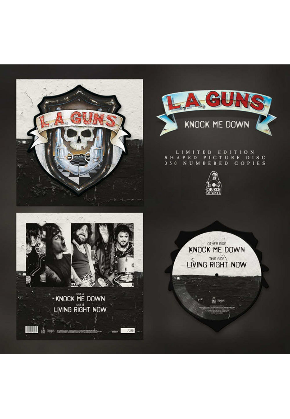 l-a-guns-knock-me-down-mini-vinyle-picture-couleur image 1