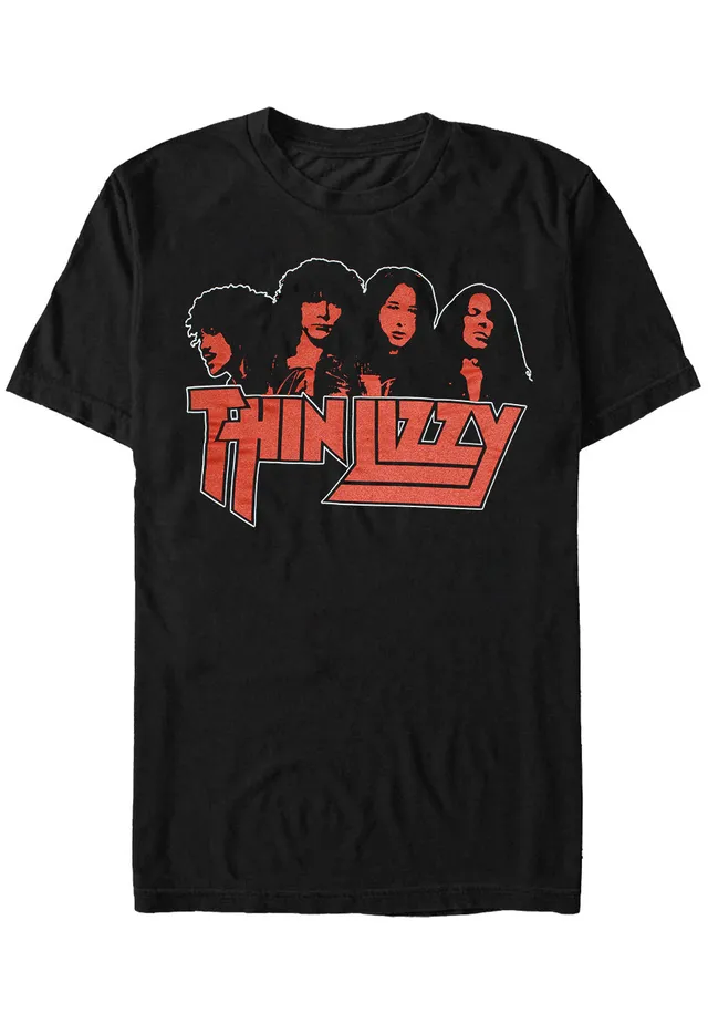 thin-lizzy-band-photo-logo-t-shirt-rock-noir-homme image 1
