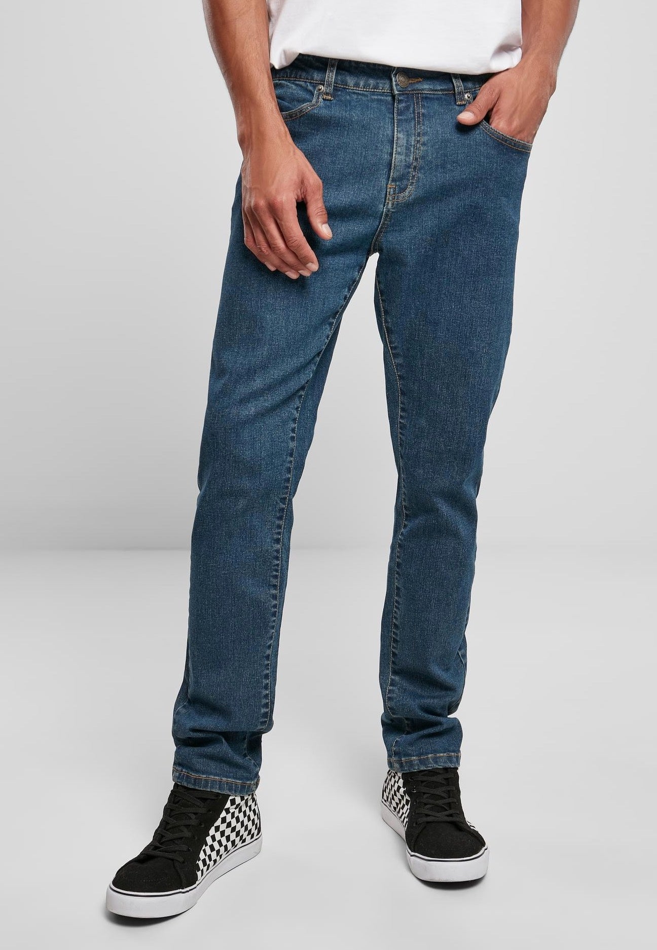 urban-classics-slim-fit-mid-indigo-washed-jeans-homme image 2