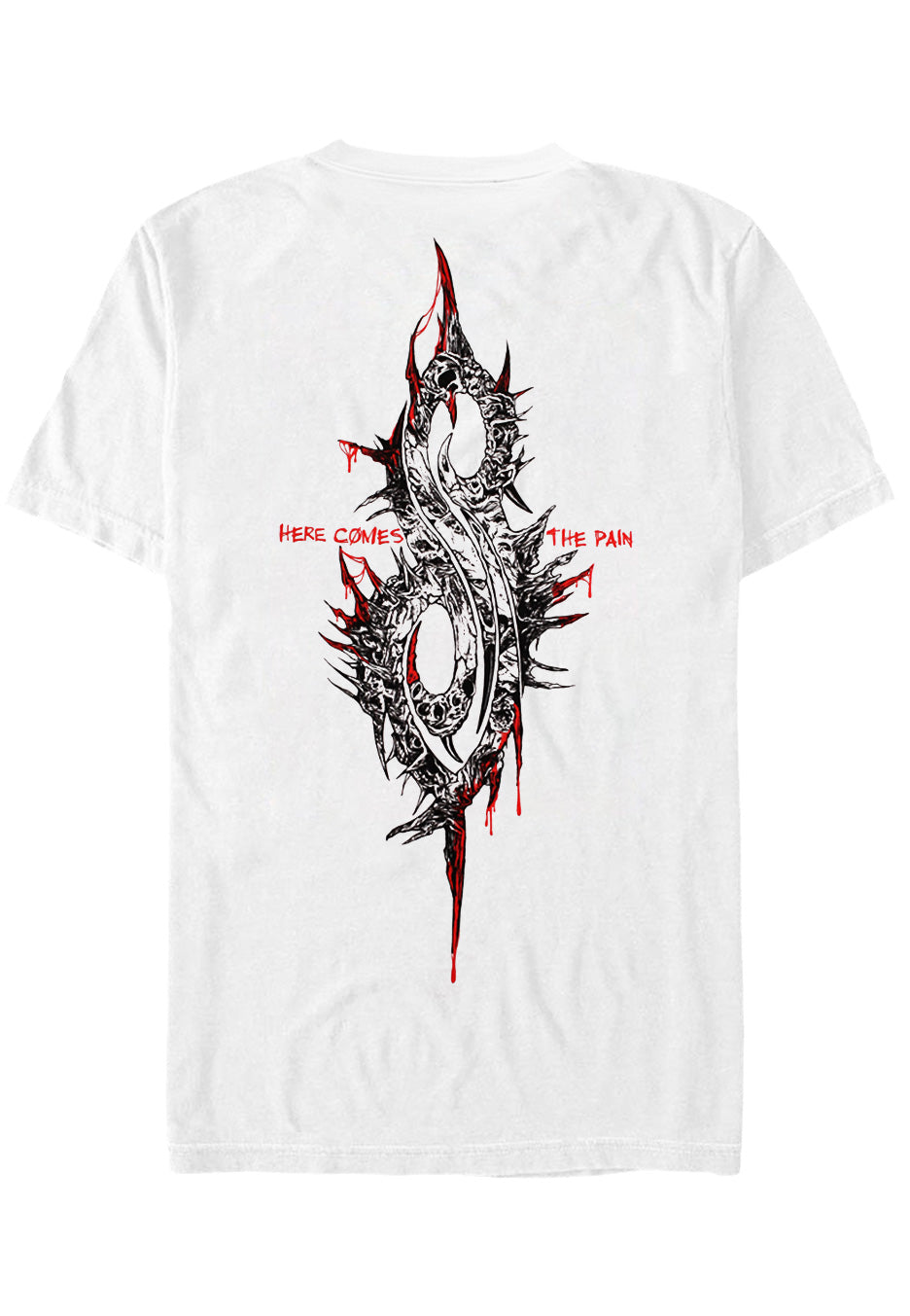 slipknot-9-eye-monster-white-t-shirt-blanc-homme-nu-metal image 2