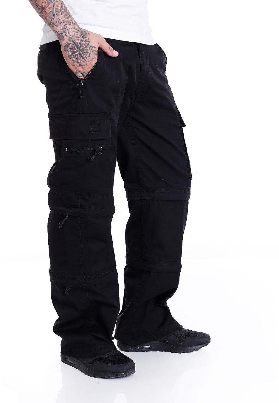 brandit-savannah-pantalon-cargo-noir-loose-fit-homme image 7