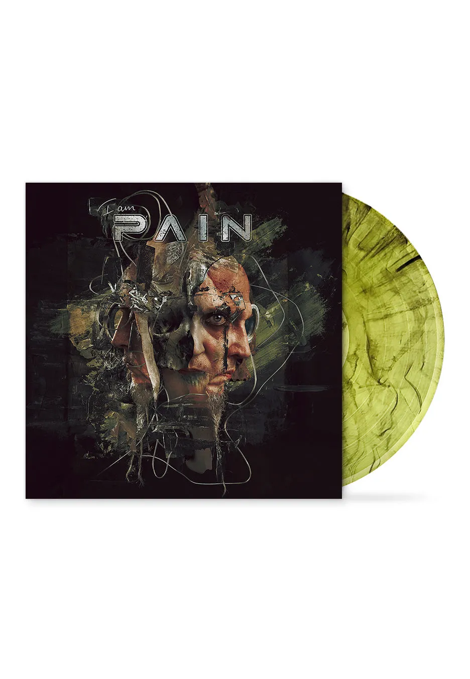 pain-i-am-transparent-green-black-smoke-vinyle-lp image 1