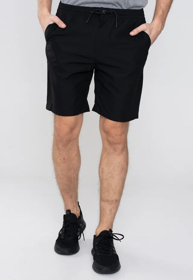 vintage-industries-eton-black-short-homme-noir-coton image 1