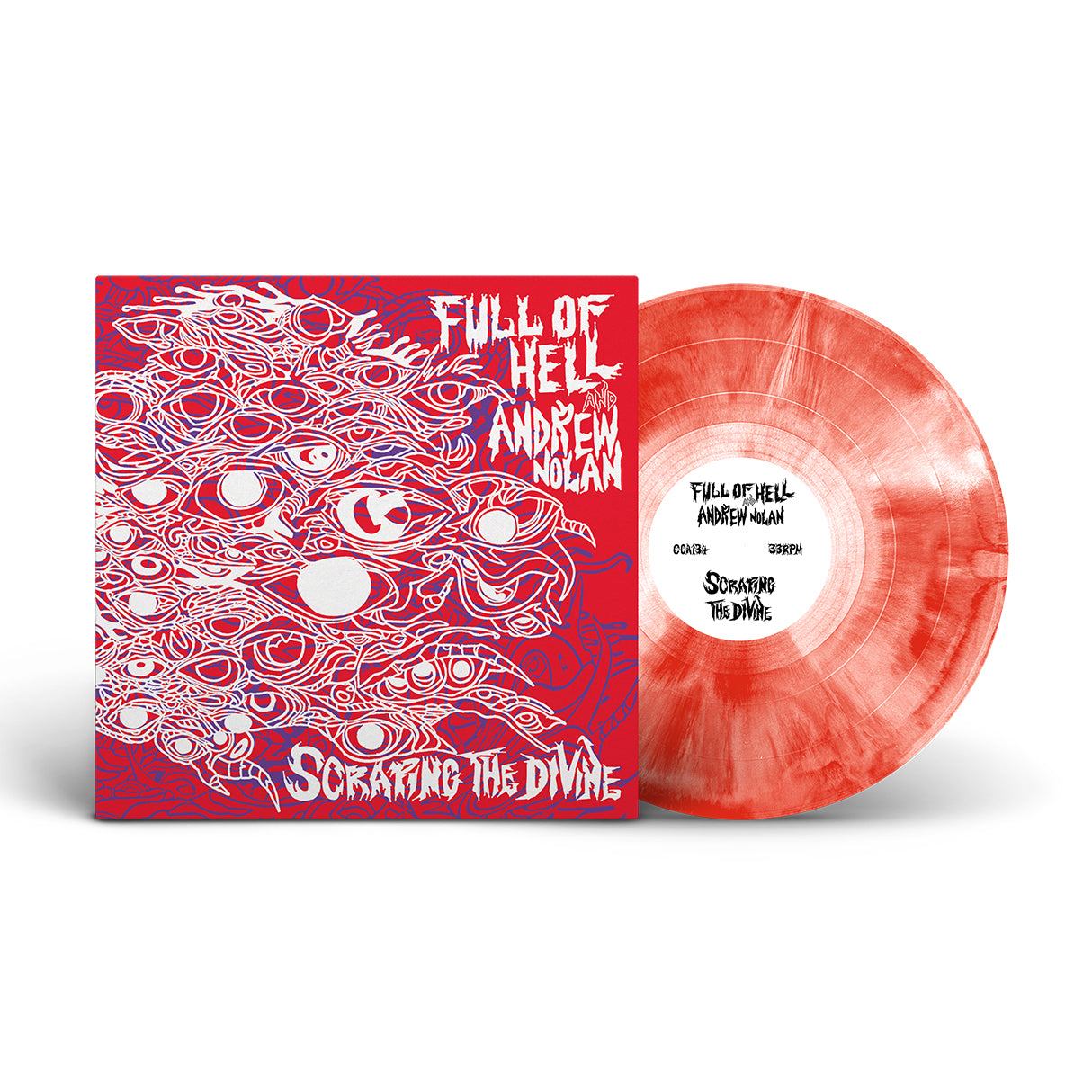 full-of-hell-scraping-the-divine-vinyle-lp-rouge-galaxy image 2