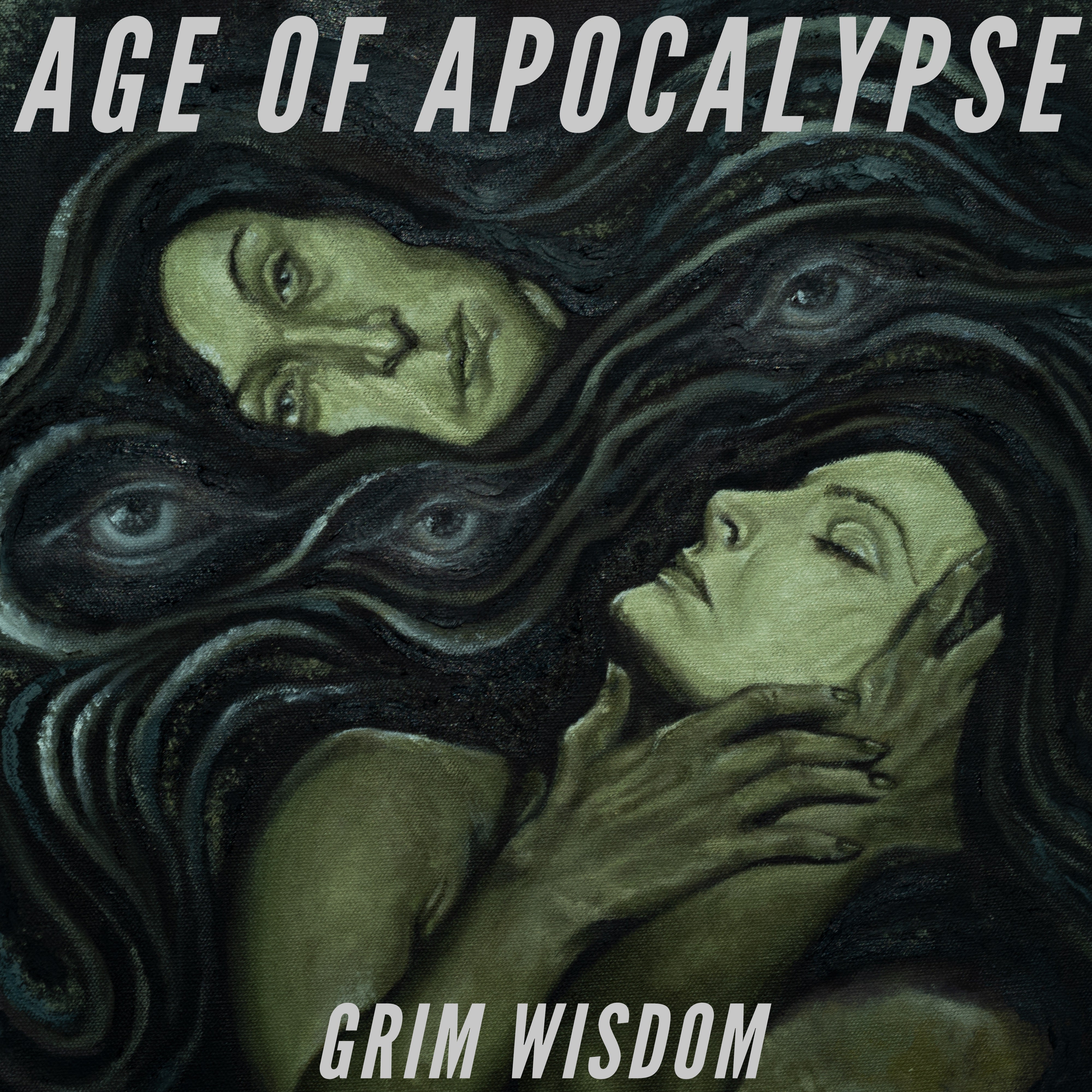 age-of-apocalypse-grim-wisdom-vinyle-lp-blanc-splatter image 1
