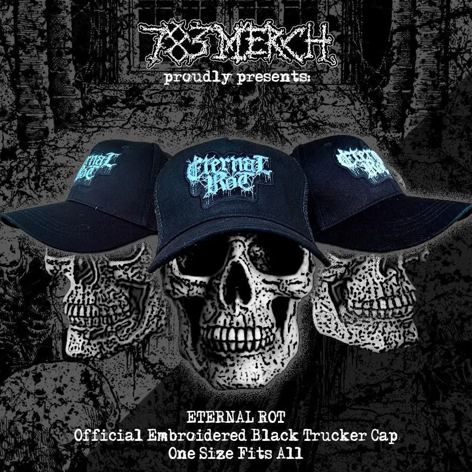 eternal-rot-logo-casquette-trucker-brod-e-noire image 1