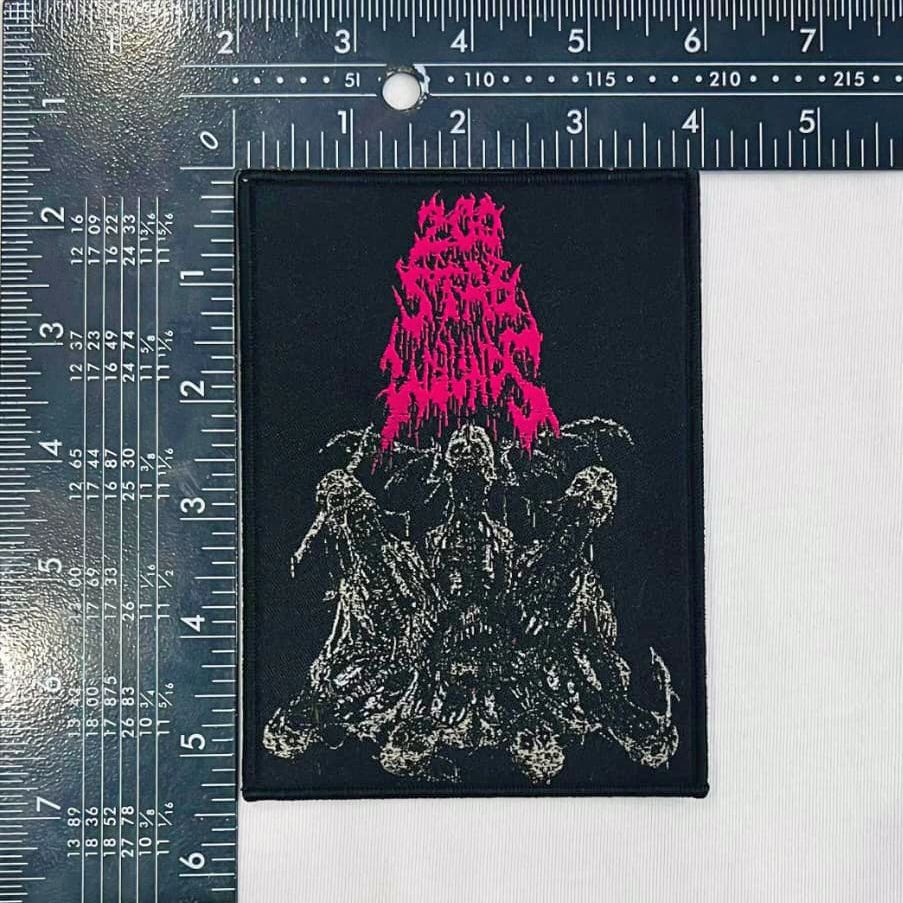 200-stab-wounds-wing-skulls-patch-tiss-bordure-noire image 4